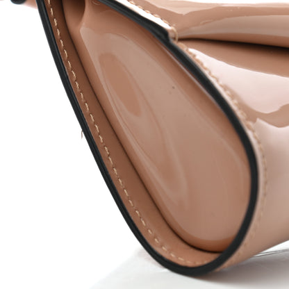 Christian Louboutin Patent Loubi Twist Zip Clutch Bag Nude 6 of 8