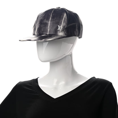 Louis Vuitton Lambskin LV Tie Dye Cap 60 Black White 2 of 8