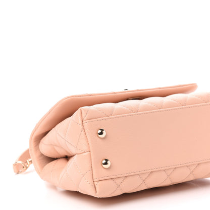 Chanel Caviar Quilted Mini Coco Handle Flap Light Pink 9 of 11