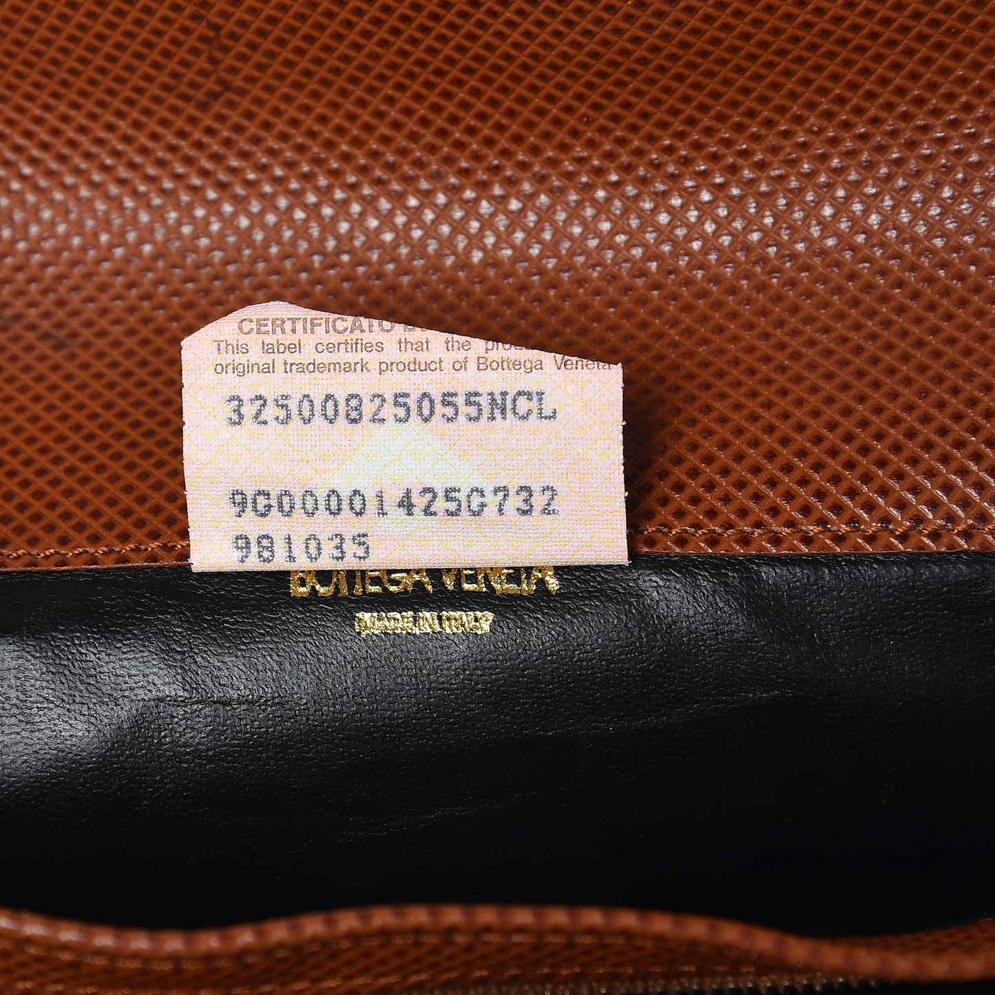 Rubberized Canvas Marco Polo Long Flap Wallet Black Brown