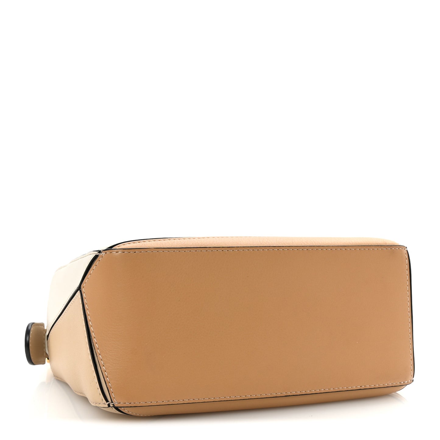 Calfskin Small Puzzle Bag Dusty Beige Soft White Dusty Beige Soft White