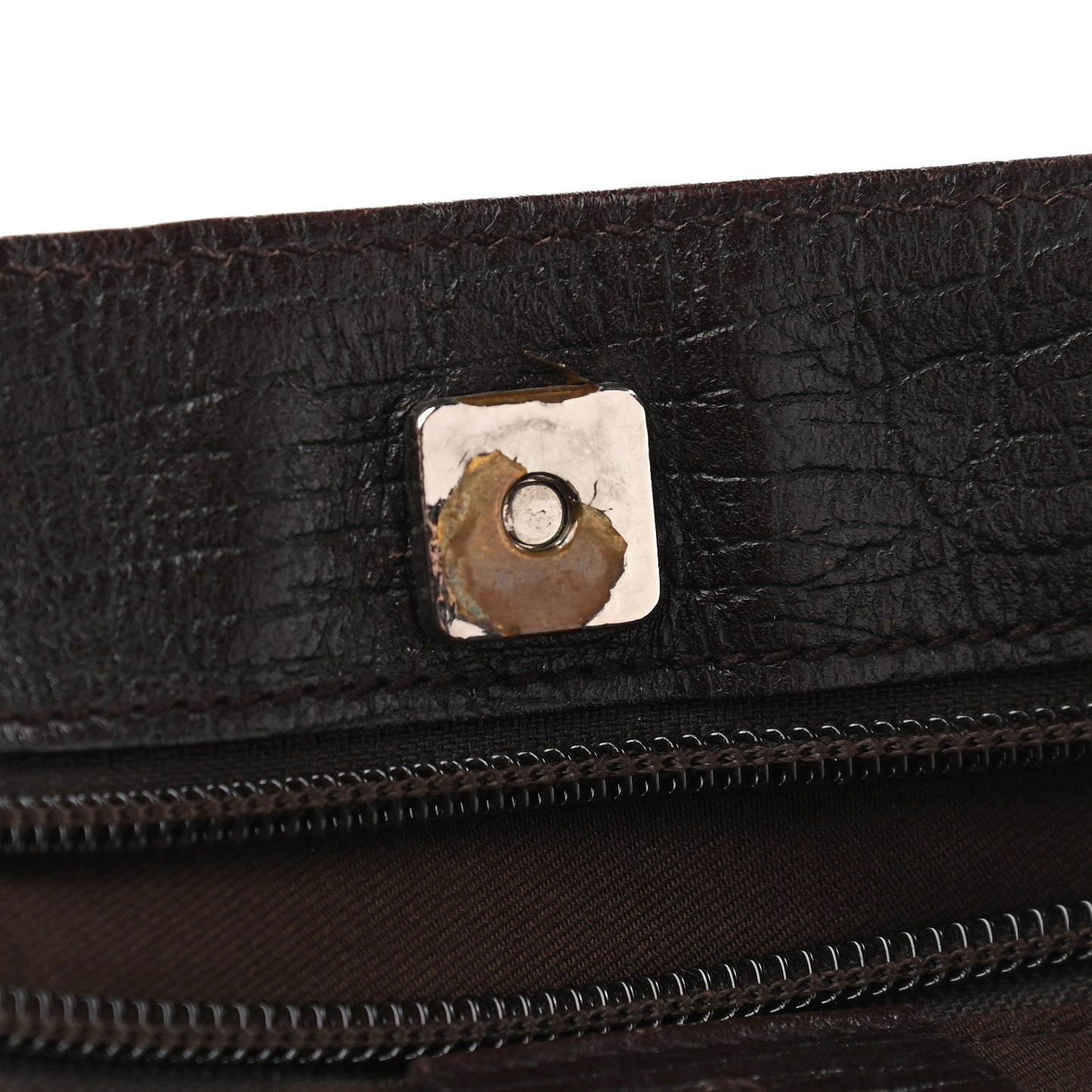 GG Plus Monogram Small Vertical Tote Dark Brown