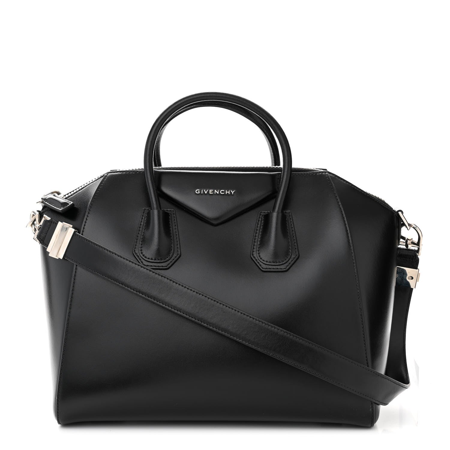 Givenchy Shiny Lord Calfskin Medium Antigona Black 1 of 10