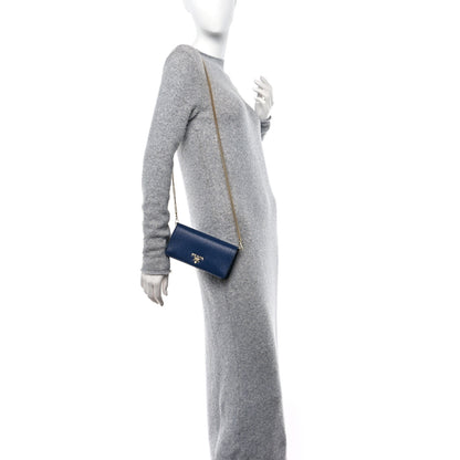 Prada Vitello Move Mini Crossbody Bag Bleuette 2 of 11
