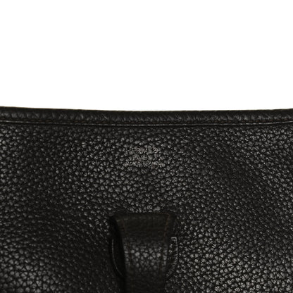 Hermes Taurillon Clemence Evelyne III PM Chocolate 5 of 11