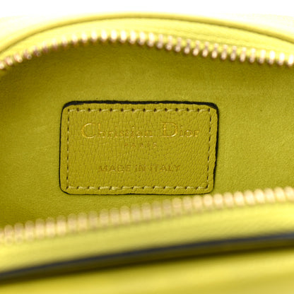 Christian Dior Goatskin Mini Saddle Shoulder Strap Pouch Lime 6 of 11