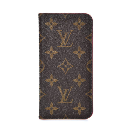 Louis Vuitton Monogram iPhone X/XS Folio Case Rose Pop 1 of 9