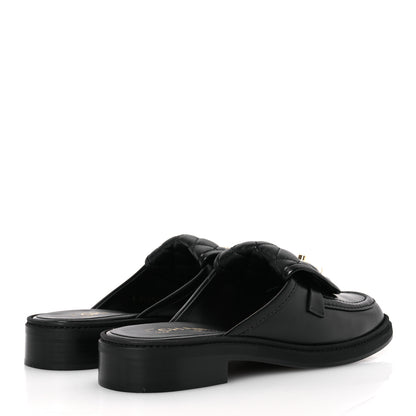Chanel Lambskin Quilted CC Turnlock Mules 39.5 Black 5 of 13