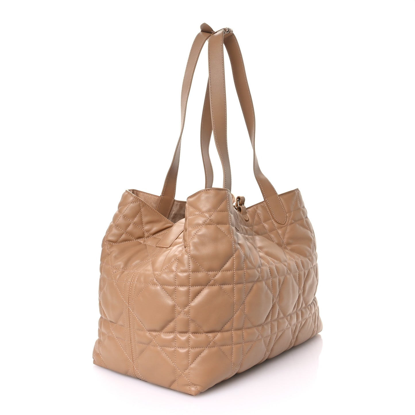 Calfskin Macrocannage Large Toujours Tan