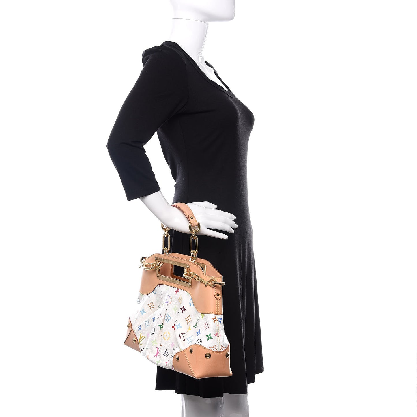 Monogram Multicolor Judy MM White
