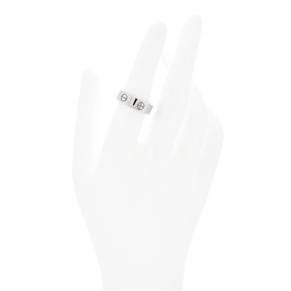 Cartier 18K White Gold 5.5mm LOVE Ring 53 6.25 2 of 4