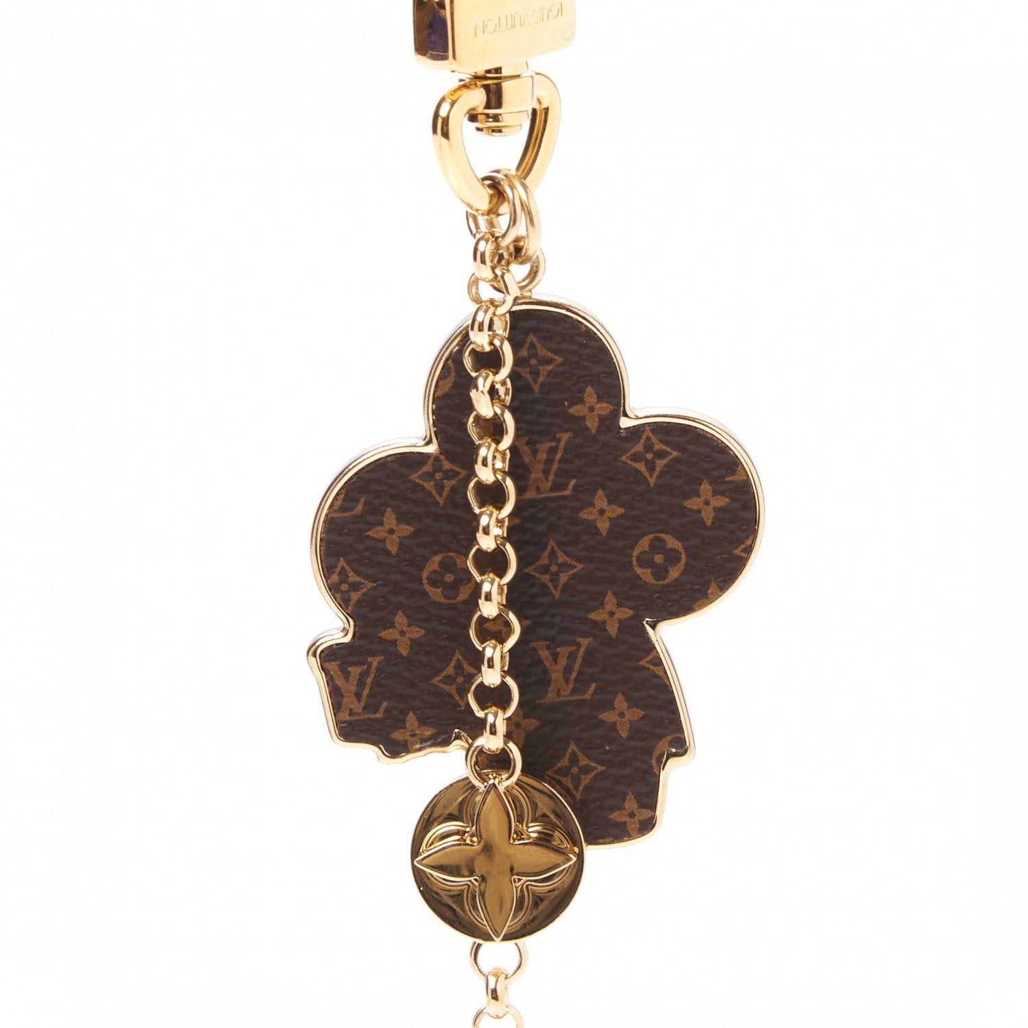 Louis Vuitton Monogram Gaston & Vivienne Best Friend Bag Charm Key Holder Gold 5 of 7