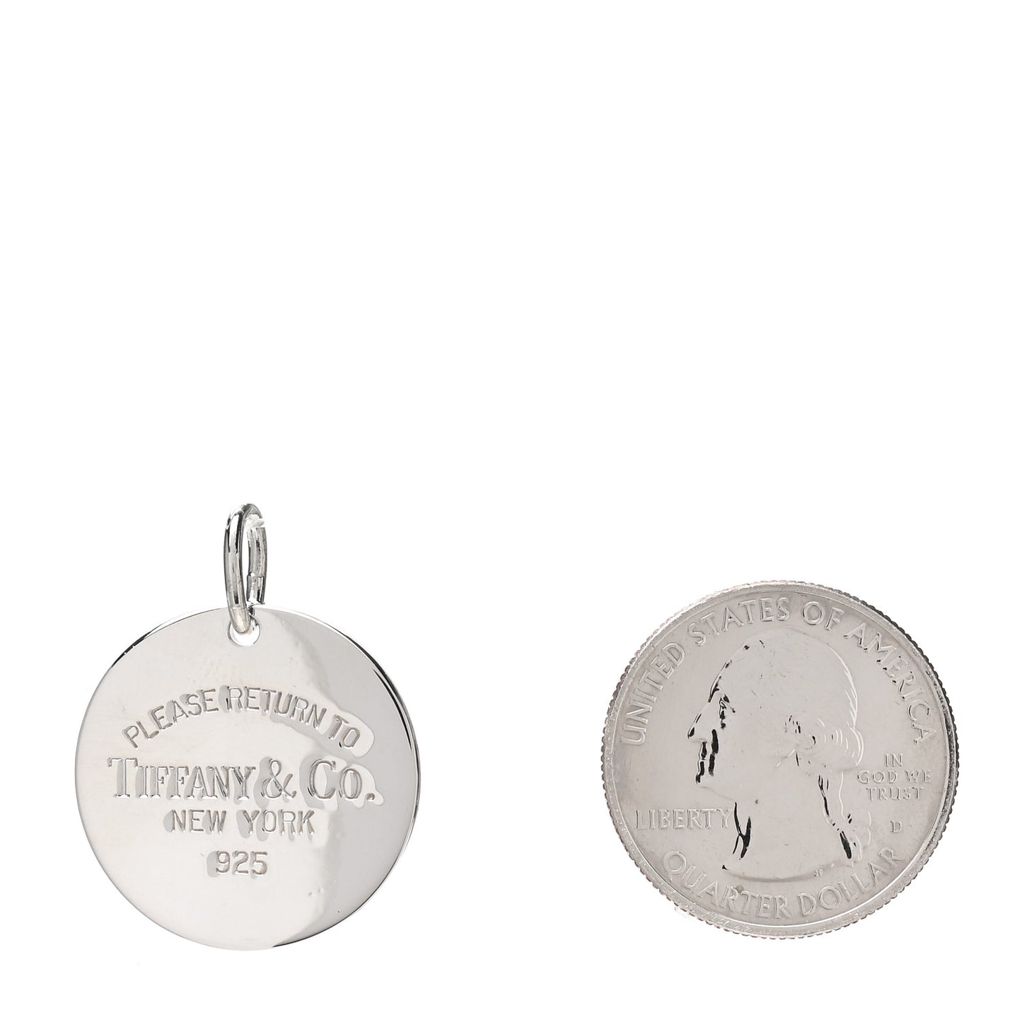 Sterling Silver Return to Tiffany Round Charm