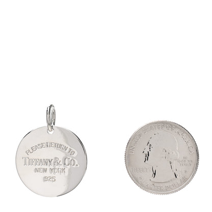 Tiffany Sterling Silver Return to Tiffany Round Charm 2 of 3