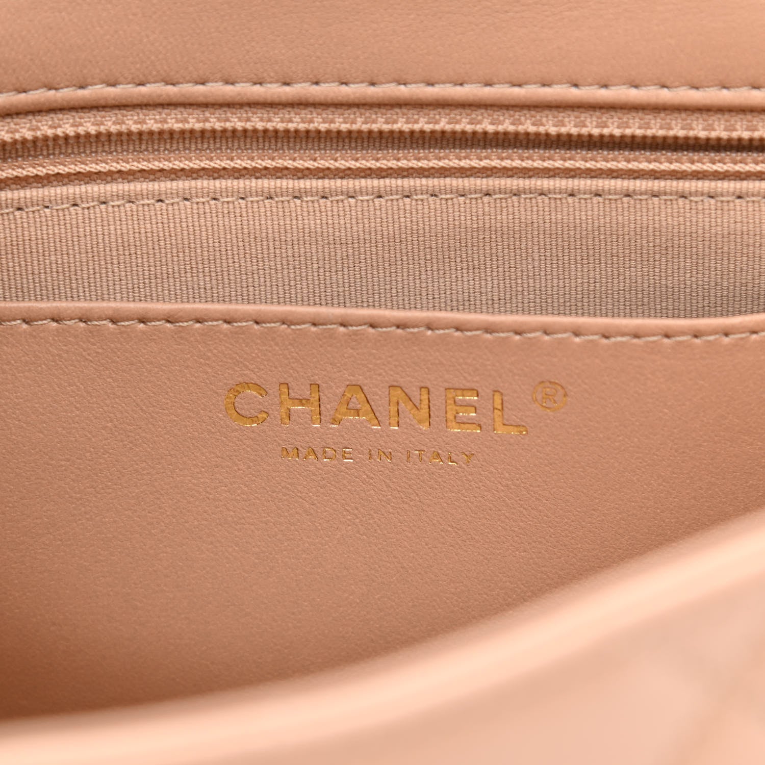 Chanel Lambskin Quilted Large CC Funky Town Flap Beige 6 of 10
