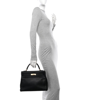Hermes Togo Kelly Retourne 32 Black 2 of 18