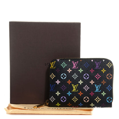 Louis Vuitton Monogram Multicolor Zippy Coin Purse Black Grenade 8 of 8