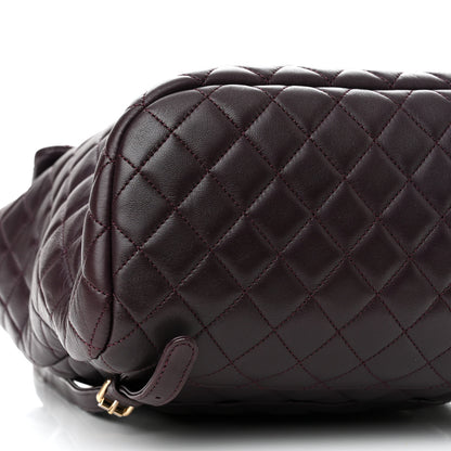 Chanel Lambskin Quilted Large Urban Spirit Backpack Dark Purple 8 of 9