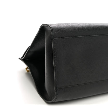 Gucci Grained Calfskin Web Crystal Butterfly Stripe Large Totem Top Handle Bag Black 9 of 11