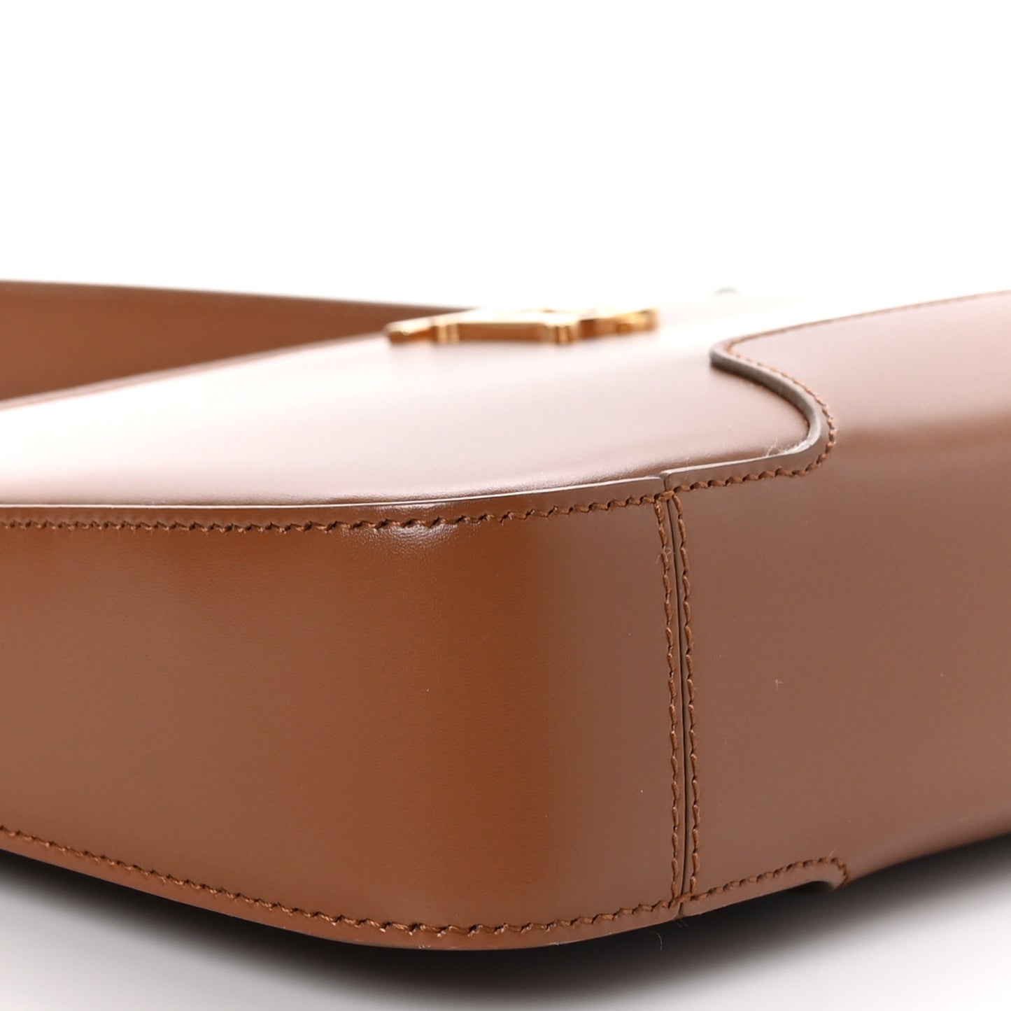 Smooth Calfskin TB Shoulder Bag Warm Tan