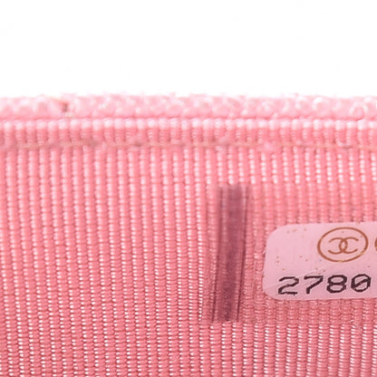 Chanel Iridescent Caviar Quilted Wallet on Chain WOC Rose Pink 8 of 11