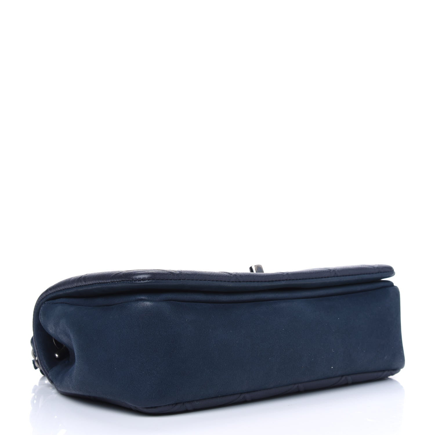 Chanel Calfskin Diamond Embossed New Chic Flap Blue 3 of 6