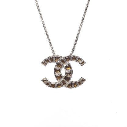 Chanel Resin Along The Nile CC Pendant Necklace Gold Orange 4 of 6
