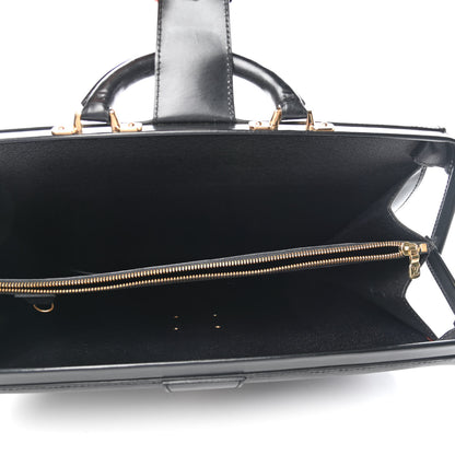 Louis Vuitton Epi Serviette Fermoir Briefcase Black 4 of 5