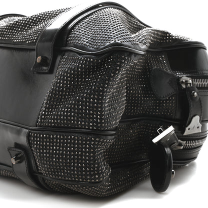 Burberry Prorsum Calfskin Studded Knight Satchel Black 11 of 11