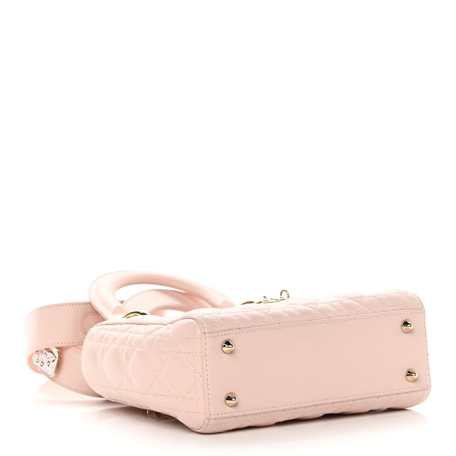 Christian Dior Lambskin Cannage Small Lucky Badges My Lady Dior Pink 4 of 16
