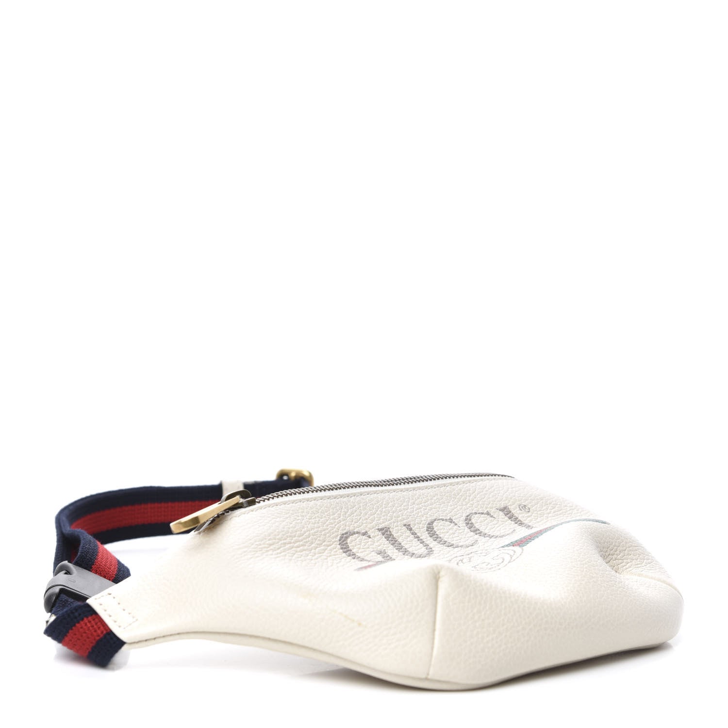 Gucci Grained Calfskin Small Logo Belt Bag White 3 of 10
