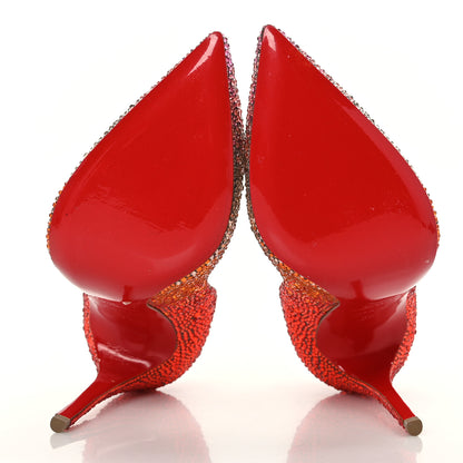 Christian Louboutin Suede Burma Strass Degrade So Kate Pumps 35 Red Multi 5 of 9