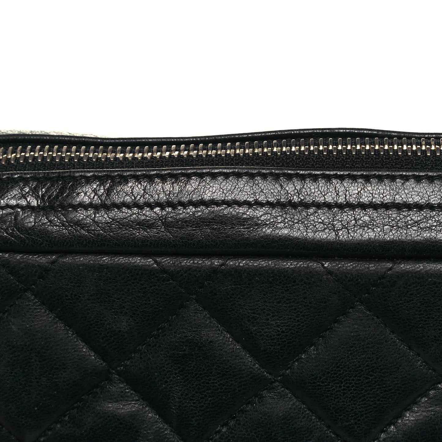Lambskin Quilted Shoulder Bag Black