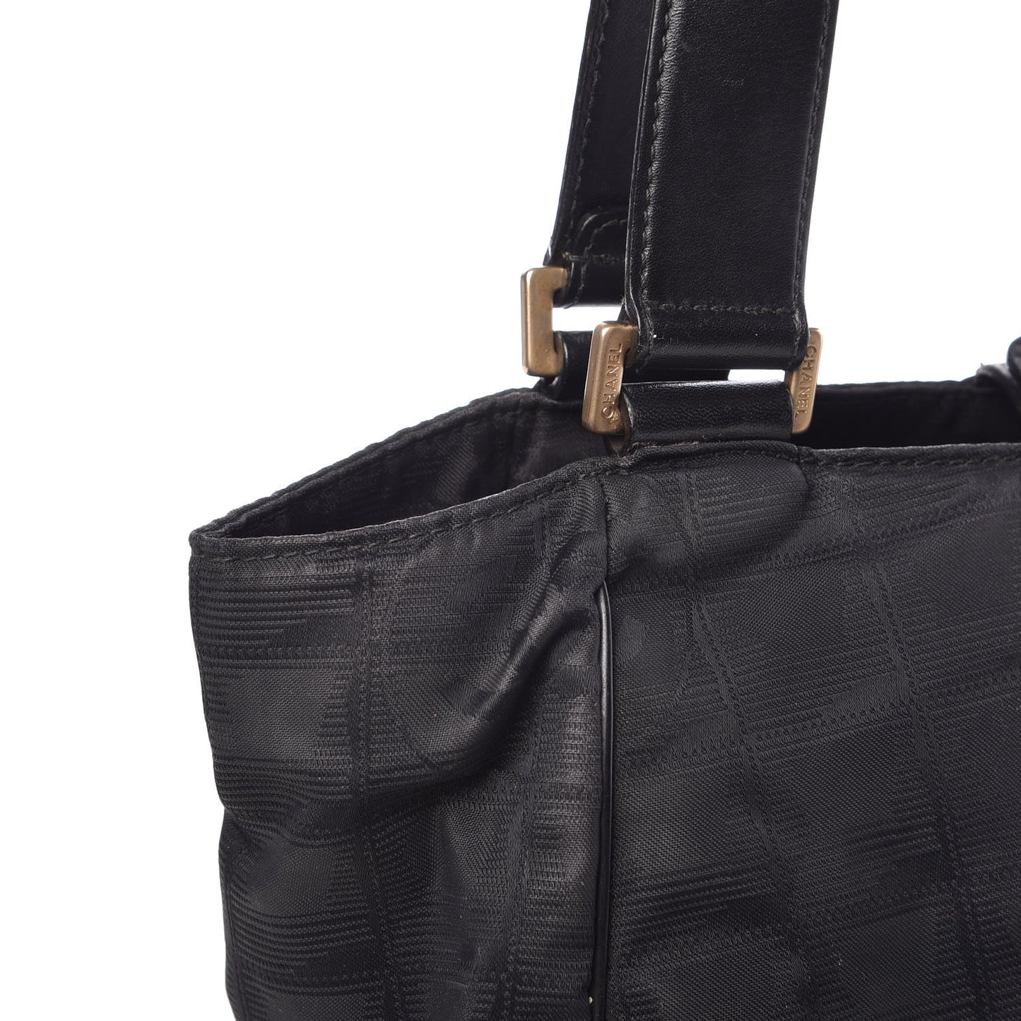 Nylon Travel Shoulder Bag Black