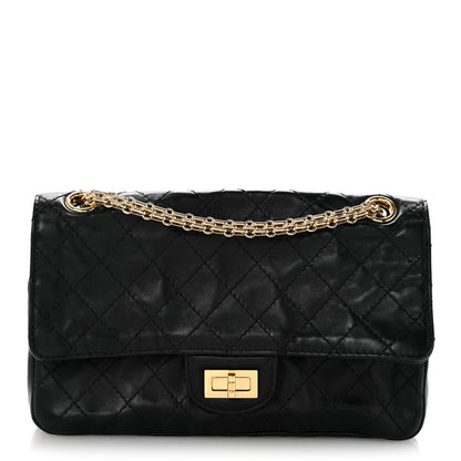 Chanel Lambskin Quilted Crush 2.55 Reissue 225 Flap Black 1 of 15