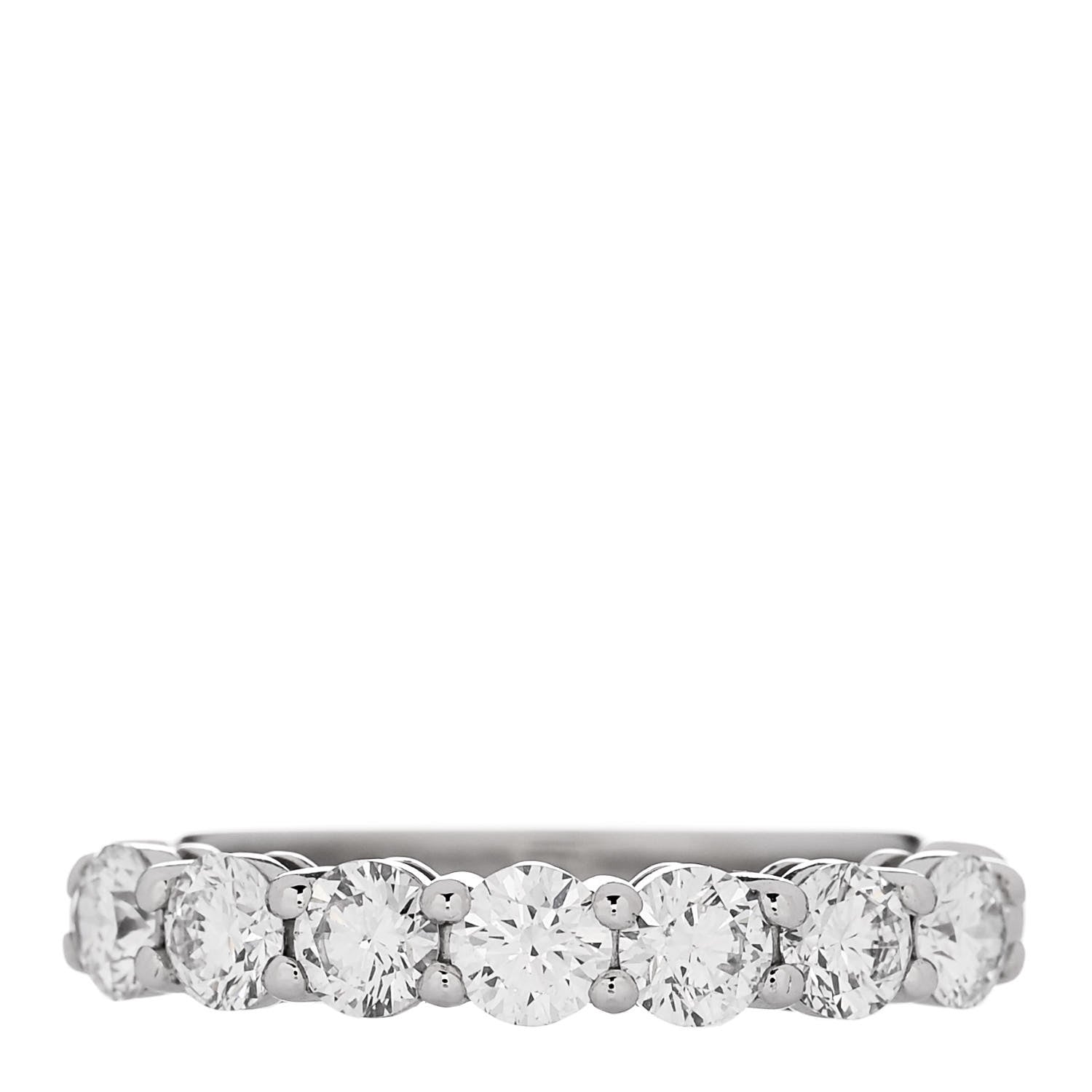Tiffany Platinum Diamond .91ctw 3.5mm Embrace Band Ring 50 5.5 1 of 5