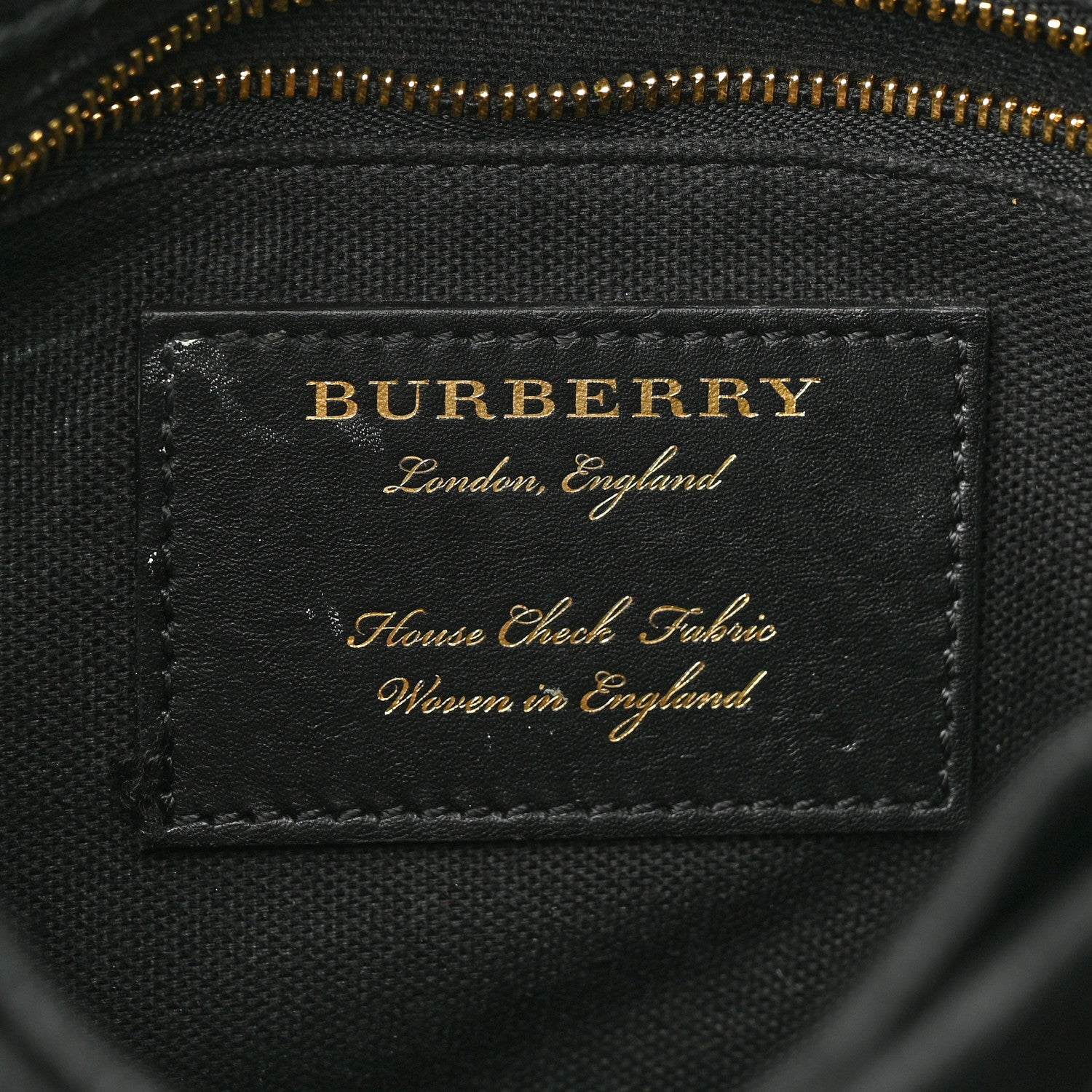 Burberry Derby Calfskin House Check Small Camberley Black 6 of 11