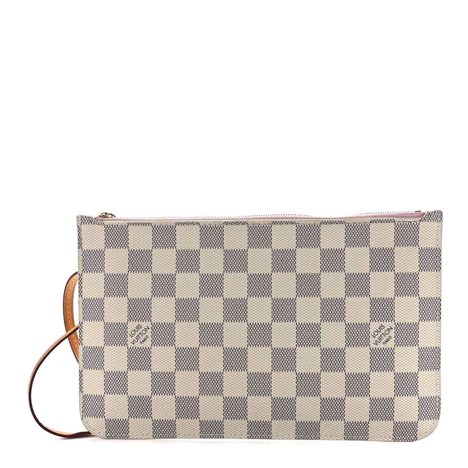 Louis Vuitton Damier Azur Neverfull MM GM Pochette Rose Ballerine 1 of 12