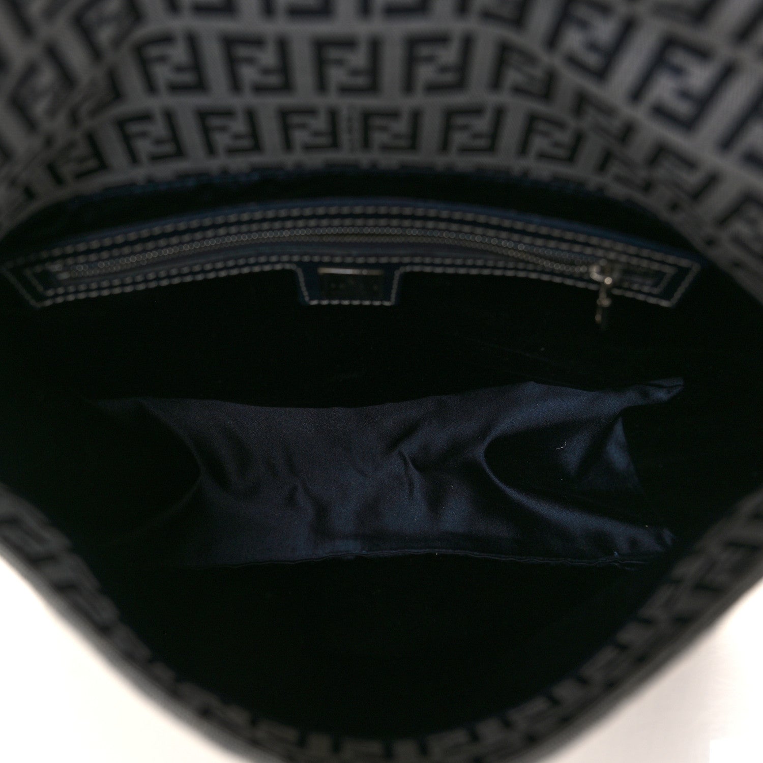 Fendi Zucchino Mama Baguette Navy 5 of 8