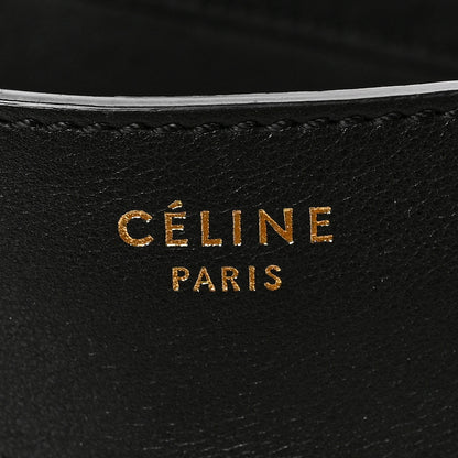 Celine Snakeskin Smooth Calfskin Mini Luggage Black 5 of 7
