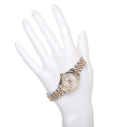 Rolex Stainless Steel 18K Yellow Gold 26mm Oyster Perpetual Datejust Watch Silver 79173 2 of 6