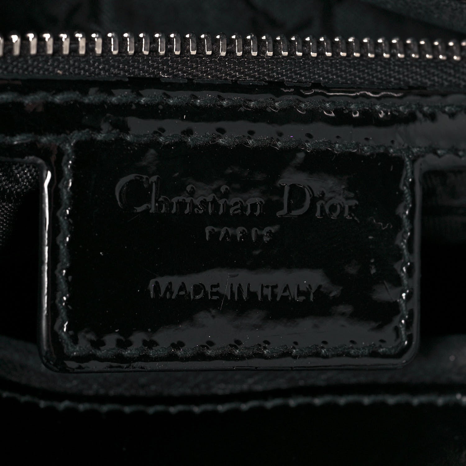 Christian Dior Patent Cannage Large Lady Dior Black 6 of 13