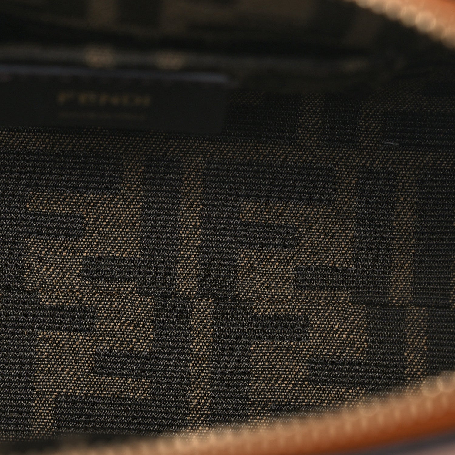 Fendi Vitello King Plexiglass Logo Embossed Mini By The Way Top Handle Boston Bag Caramello 5 of 14