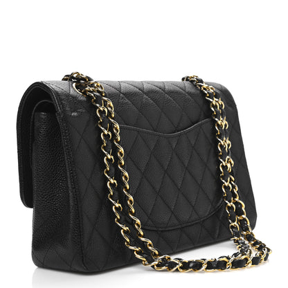 Chanel Caviar Quilted Medium Double Flap Black 3 of 13
