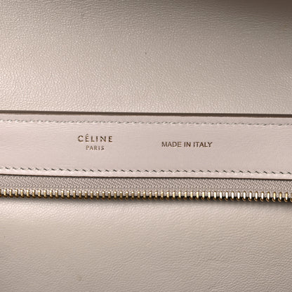 Celine Textured Calfskin Suede Small Tri-Color Trapeze Black 6 of 17
