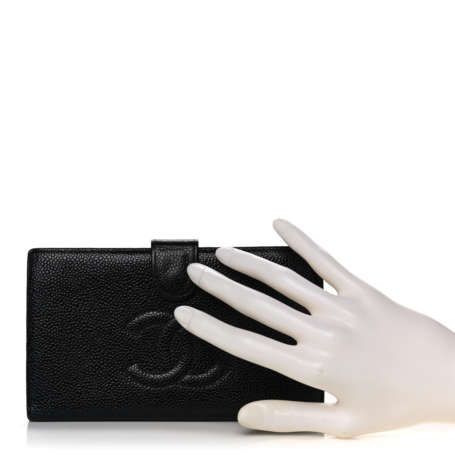 Chanel Caviar Timeless CC French Wallet Black 2 of 10