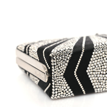 Jimmy Choo Satin Crystal Box Clutch Black 8 of 9