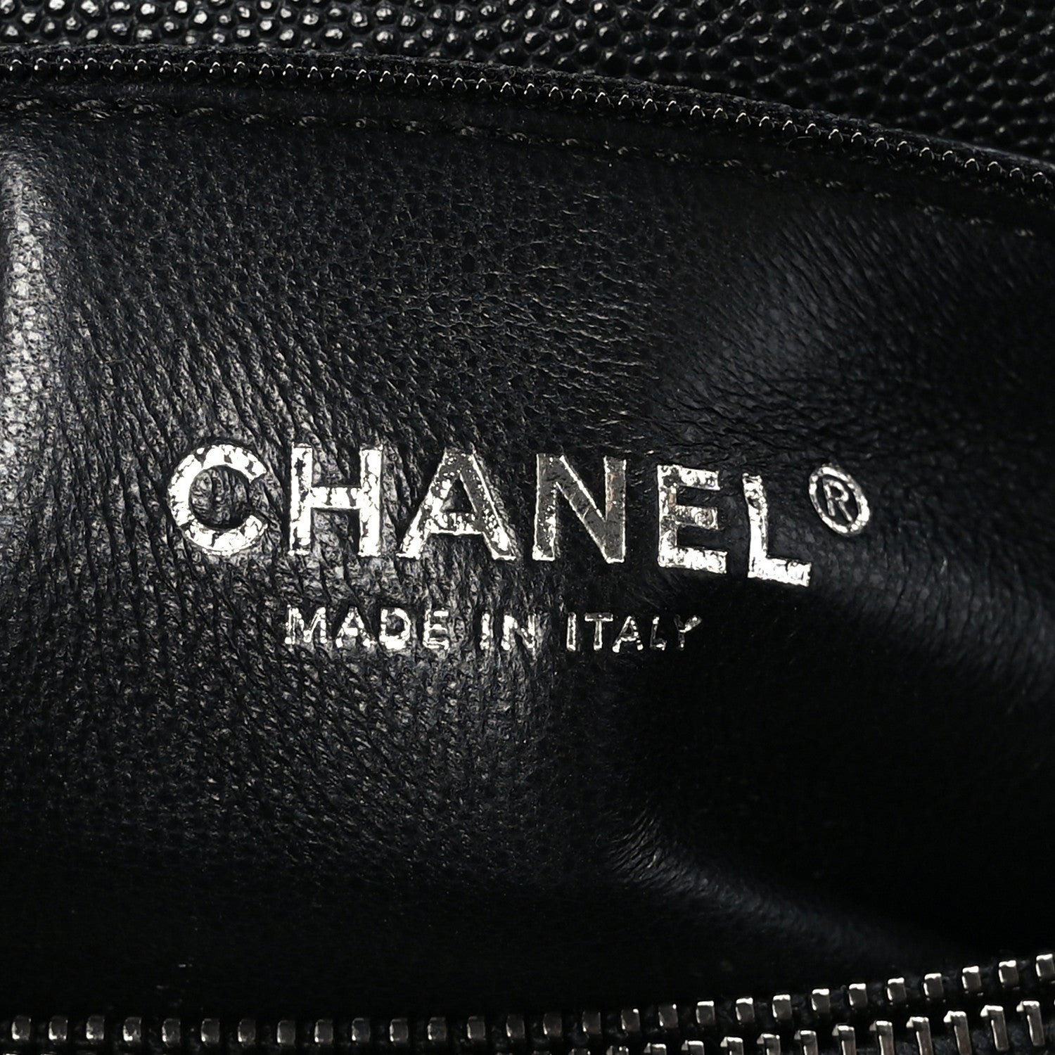Chanel Caviar Lizard Embossed Quilted Small Coco Handle Flap Black 6 of 9