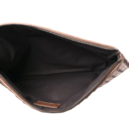 Bottega Veneta Metallic Nappa Intrecciato Wristlet Zip Pouch Rose Gold 5 of 8