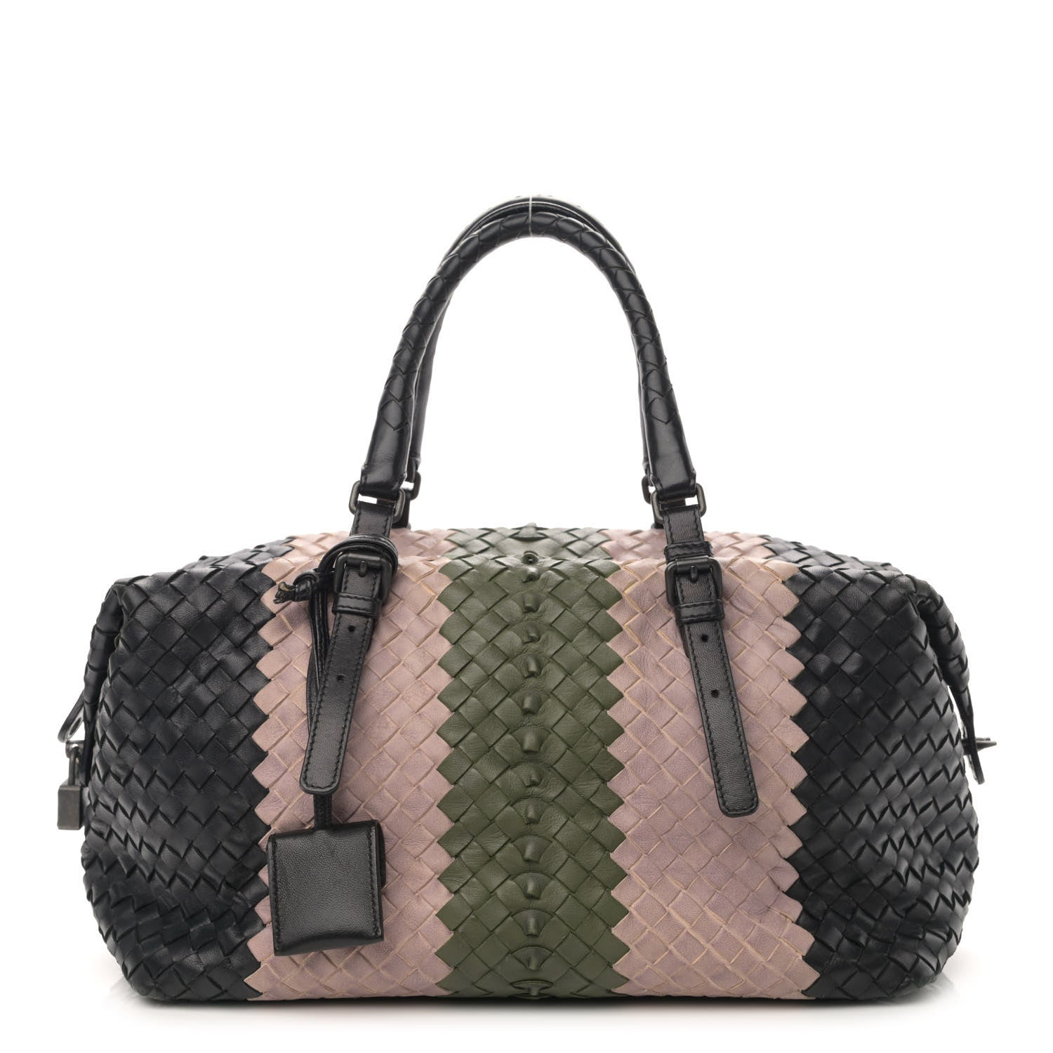 Bottega Veneta Nappa Intrecciato Rings Satchel Multicolor 1 of 17